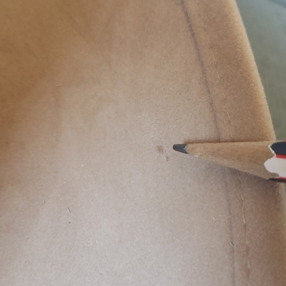 Vintage Bee Custom Cowboy Hat Tan Suede Feather M - Picture 9 of 11